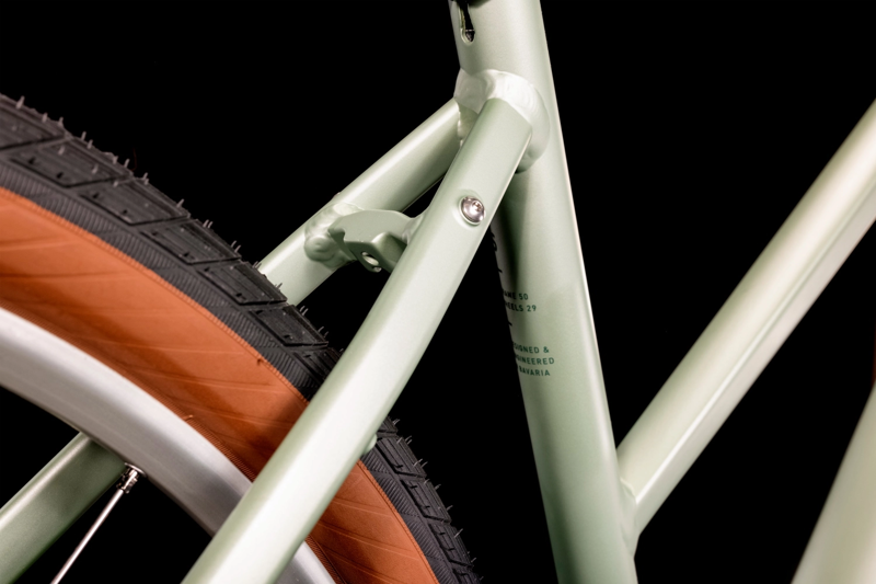 Cube Hyde Hybrid Bike 2022 Green/Grey-4